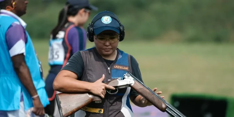 Первое золото Азиады принесла Казахстану женская команда по стендовой стрельбе