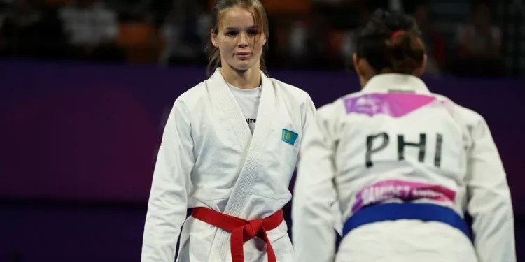 Азиада-2022: «серебро» выиграла казахстанка Галина Дуванова в соревнованиях по джиу-джитсу