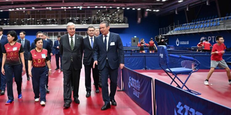 В каждом областном центре должны быть залы настольного тенниса — Токаев