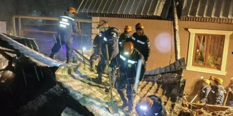 Два дома были повреждены в Алматы в ночь на 8 февраля из-за сошедшего с гор грунта