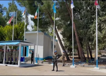 Флаг Казахстана подняли на Голанских высотах