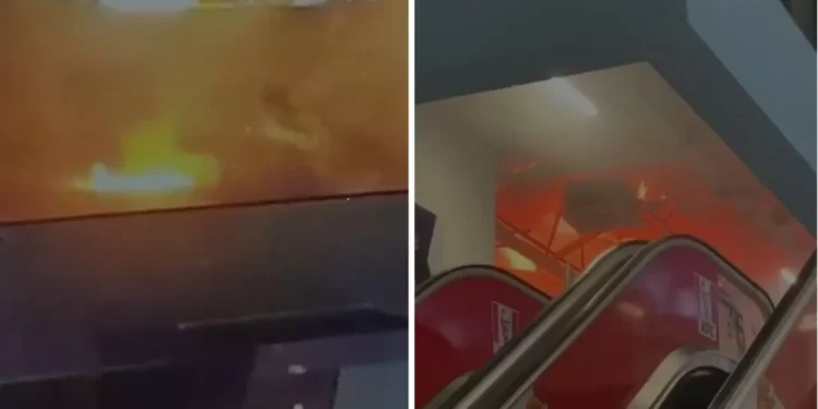 Названа причины крупного пожара в ТРЦ Атырау