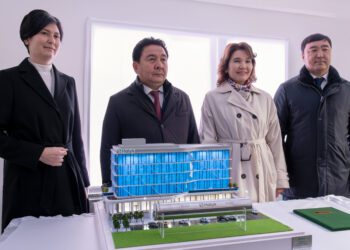 В Атырау начато строительство нового здания филиала Halyk Bank