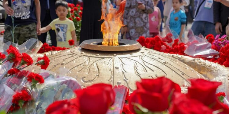 В Казахстане представили официальный логотип к 80-летию Победы в ВОВ